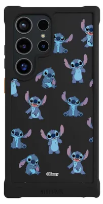 Produktbild von NIVOCASE Hülle für Samsung Galaxy S24 Ultra  Stoßfeste Handyhülle NIVOmax Case Schwarz Disney Offizielles Lizenzprodukt Lilo & Stitch