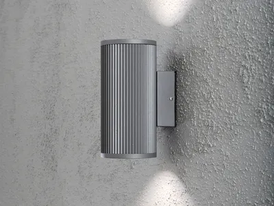 Produktbild von Konstsmide Siracusa Up & Down grau lackiertes Aluminium, klares Glas, Reflektor 7514-300