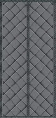 Produktbild von Isolierter Türvorhang für den Winter, magnetisch, schlagfrei, winddicht, wasserdicht, schalldicht, dick, gesteppt, Thermoabdeckung, wärmeisolierender Türvorhang, doppellagiger Sichtschutzvorhang