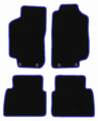Immagine prodotto di Tappetini in moquette per Saab 9-5 I Y3SE 1997-2005 (berlina/station wagon) – set 4 pezzi, nero/blu, su misura – Wielganizator CARLUX