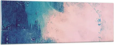 Produktbild von Bilder auf glas - Einteilig - Abstraktion Rosa Blau - 90x30cm - Glasbilder - Wandbilder - Bilder - zum Aufhängen bereit - Wanddekoration aus Glas - Glas Bilder - Wandbild auf Glas - GAB90x30-4856