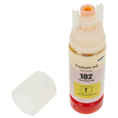 Produktbild von vhbw Nachfülltinte Ersatz für Epson 102 dye-yellow, C13T03R440 für Drucker - Refilltinte Dye Yellow, 70ml