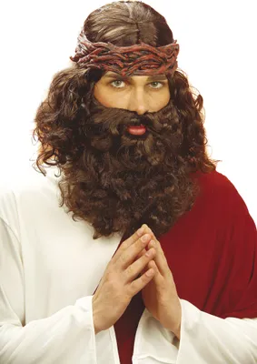 Image de Perruque de Prophète avec barbe brune