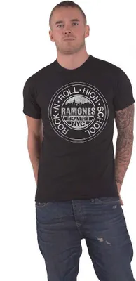 Produktbild von Ramones - "Rock ´n Roll High School Bowery" T-Shirt für Herren/Damen Uni RO1192 (XL) (Schwarz)
