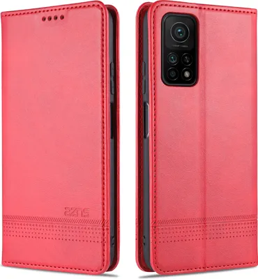Produktbild von LaimTop LederHülle für Xiaomi Mi 10T Pro, Klapphüllen Brieftasche Magnetverschluss Ständer Schutzhülle für Xiaomi Mi 10T / Mi 10T Pro Rosa