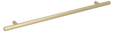 Imagen del producto de Manija para muebles, acero inoxidable, distancia entre agujeros de 288 mm, acabado en latón "Galver"