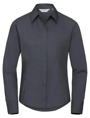Image de Russell Collection - Chemise pour femmes à manches longues LT4382 (S) (gris)