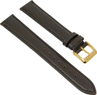 Produktbild von Uhrenarmband Leder Seidenkalb XL dunkelbraun 27496G, Stegbreite:22mm