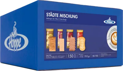 Zdjęcie produktu dla Hoppe herbatniki miejskie mix 4 różne rodzaje herbatników 900g