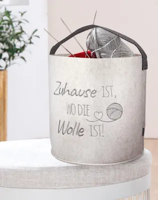 Produktbild von Filz Korb rund Wollkorb D = 25 cm