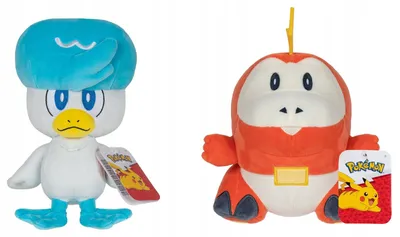 Produktbild von Pokémon Plüschtier Quaxly & Fuecoco 20 cm Set