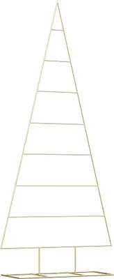 Obrázok produktu pre vidaXL Kovový vianočný stromček zlatý 211 cm Oceľ s práškovým náterom