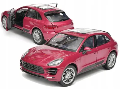 Produktbild von Welly Porsche Macan Turbo Modellauto 1:24 Diecast Metall Rot