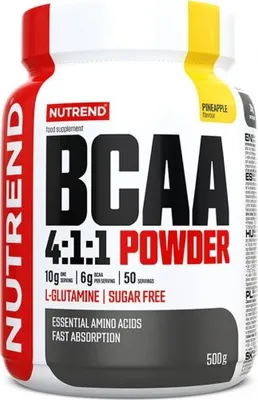 Obrázok produktu pre Nutrend BCAA 4:1:1 Drink 300 g pomaranč / BCAA aminokyseliny / Instantné BCAA v prášku