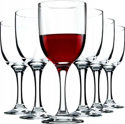 Image de Verres à vin - Lot de 6 pièces - Contenance 290 ml par verre - Verre