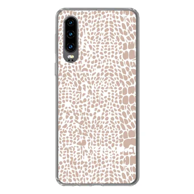 Produktbild von MuchoWow® Handyhülle Schutzhülle Hülle für Huawei P30 Tiermuster - Rosa - Schlange Silikon Softcase Handy Hülle - Kartenbesitzer