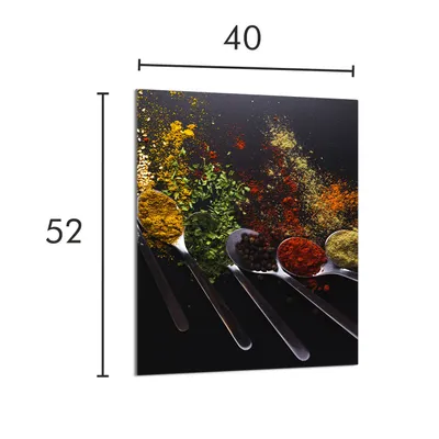Obrázok produktu pre SKLENENÁ DOSKA NA KRÁJANIE 40x52 Korenie