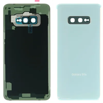 Produktbild von Samsung Galaxy S10e (SM-G970F) Backcover + Kameraglas + Kleber (Prism White), Weiß