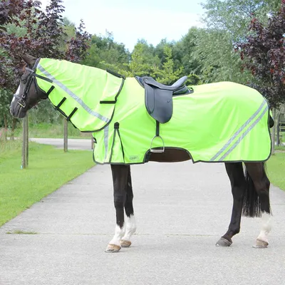 Produktbild von Fliegenausreitdecke Reflexion mit Hals 145 cm