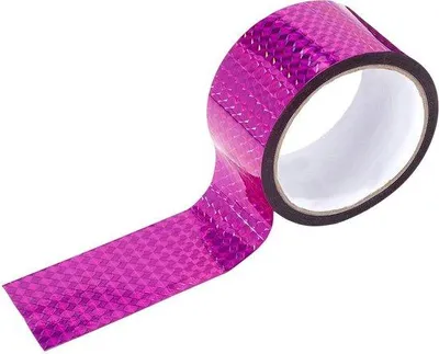 Produktbild von Rosa reflektierende Selbstklebende Hologramm-Tapes für DIY Kunstprojekte - 50 m - Vogels abwehren, Wasserfest, glänzend, für Heimdekoration.