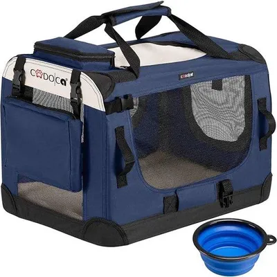 Image de Cage de transport pour petits animaux, 51 x 35 x 35 cm, chats, chiens