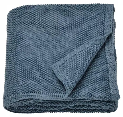 Produktbild von IKEA HUMLEMOTT Decke Überwurf blau-grau 130x170 cm