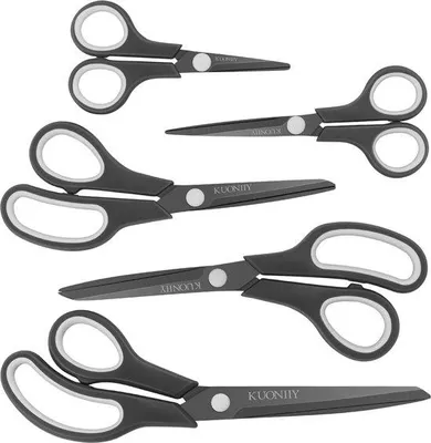 Obrázek produktu pro Víceúčelové nůžky, ultraostré, měkké, zelené, sada 5 ks