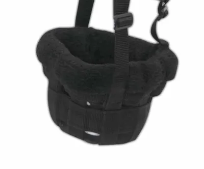 Produktbild von HorseGuard Maulkorb Fressbremse für Pferde mit Teddyfleece Polster, Größenvielfalt, Größe:Warmblut