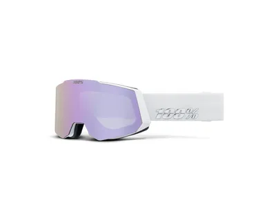 Produktbild von 100% Snowcraft White/HiPER Lavender Mirror/HiPER Turquoise Mirror Ski Brillen