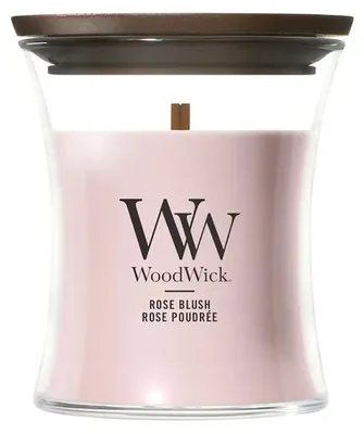 Image de WoodWick Rose Blush - Bougies parfumées "Rose Blush"