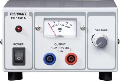 Produktbild von Labornetzgerät, einstellbar VOLTCRAFT PS-1152 A 1.5 - 15 V/DC 1.5 - 1 A 22.5 W Anzahl Ausgänge 1 x