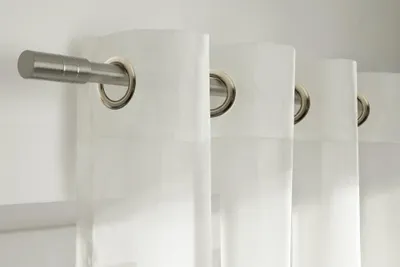 Produktbild von 2er Set Ösenschal Voile 245cm : Weiß