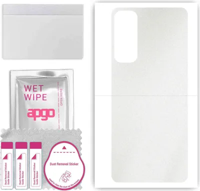 Produktbild von apgo Rückseite Schutzfolie, Skin, kompatibel mit Infinix Hot 11, Hinten Displayschutzfolie aus Vinylfolie, kratzfest, einfache Montage - Matt Transparent