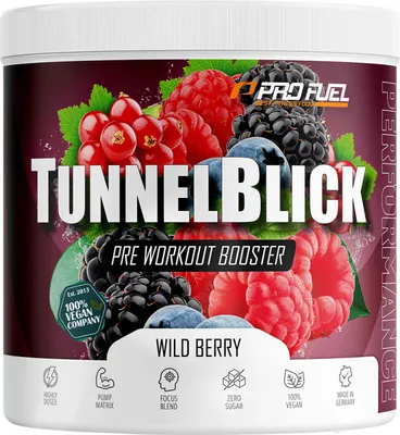 Produktbild von ProFuel Tunnelblick (20 Serv) Wild Berry - Pre-Workout - Pre-Workout Booster