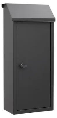 Productafbeelding van Brievenbus pakketbrievenbus krantenbus - 60 x 28 x 16,8 cm - Zonder sleutel - Gegalvaniseerd staal - Zwart