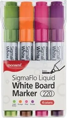 Zdjęcie produktu dla Marker suchościeralny mix kol. 4 szt MONAMI