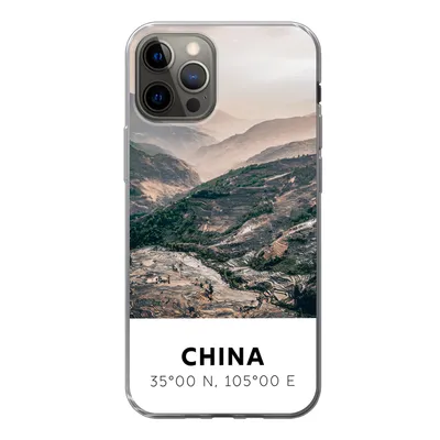 Produktbild von MuchoWow® Handyhülle Schutzhülle Hülle für iPhone 13 Pro China - Berge - Asien - Sommer Silikon Softcase Handy Hülle - Handy-Tasche