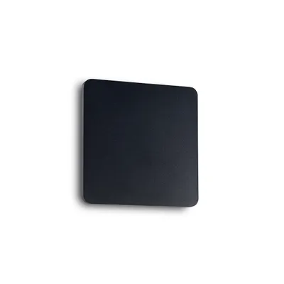 Immagine prodotto di Applique Moderna Cover Alluminio Nero Led 9,5W 3000K Luce Calda Quadr.