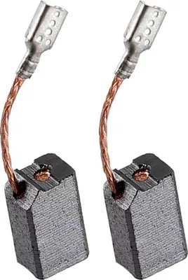 Produktbild von 2x Trade-Shop Motorkohlen Kohlebürsten Schleifkohlen 6,3 x 8mm kompatibel mit Flex 399647, 294853, K49FG, K96, L26F12T1 / mit Auto Stop