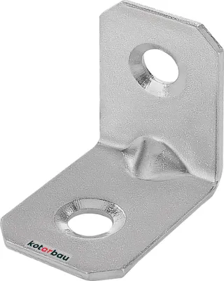 Produktbild von KOTARBAU Winkelverbinder 25 x 25 x 18 mm Sicke Stahl Bauwinkel Montagelöcher Möbelwinkel Verzinkt Schwerlast Holzverbinder Montagewinkel Stuhlwinkel