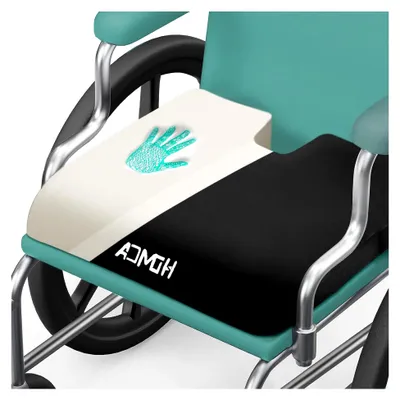 Produktbild von Sitzkissen für Rollstuhl, Memory Foam Steißbeinkissen für Hämorrhoiden und Sitzkomfort, 40 x 45 x 7,5 cm