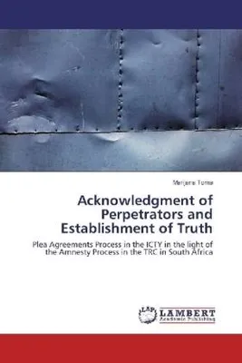 Produktbild von Acknowledgment of Perpetrators and Establishment of Truth