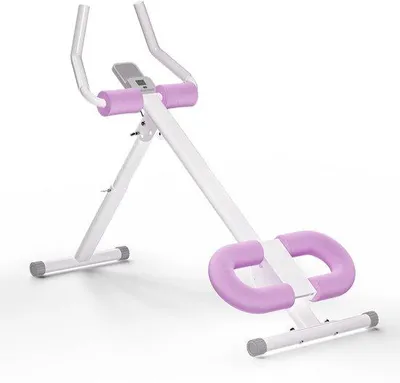 Zdjęcie produktu dla Urządzenie do ćwiczeń – regulowany opór – wyświetlacz LCD – maksymalna waga 160 kg – składane – do ćwiczeń brzucha, nóg i pleców – białe