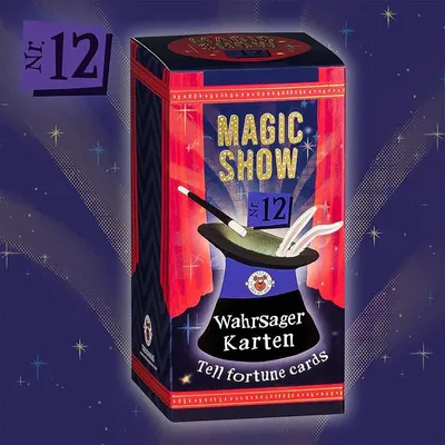 Produktbild von Trendhaus MAGIC SHOW Trick 12 Wahrsager Karten Trick 12 von 18 ab 6 Jahren.