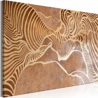 Produktbild von Italienischer Leinwand Leinwandbild - Labyrinth of Nature (1 Part) Wide 120x80 cm Abstrakt a-A-0907-b-a