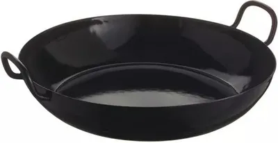 Produktbild von RIESS Schlemmerpfanne schwarz, emailliert, ø: 300 mm
