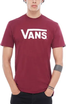 Produktbild von Vans V00GGGZ28, T-Shirt, Erwachsener, Männlich, Burgund, Weiß, Abbildung, Leger