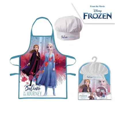 Immagine prodotto di Set da cuoco con grembiule e cappello Disney Frozen La Regina dei Ghiacci Elsa Anna