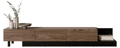 Produktbild von MIRJAN24 TV-Schrank Rio 215-320, mit drei Klappe (Farbe: Cashmere), KI-generiertes Bild