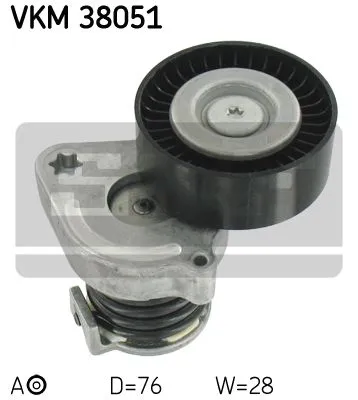 Produktbild von SKF VKM 38051 Spannrolle Keilrippenriemen passend für MERCEDES-BENZ C-Klasse Limousine (W204) E-Klasse Limousine (W211) C-Klasse T-modell (S204)